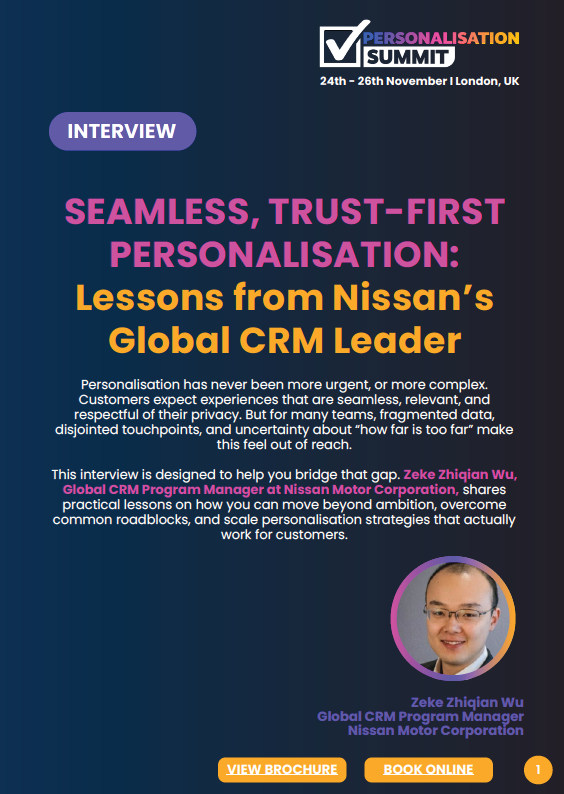 Interview | Seamless, Trust-First Personalisation: Lessons from Nissan’s Global CRM Leader