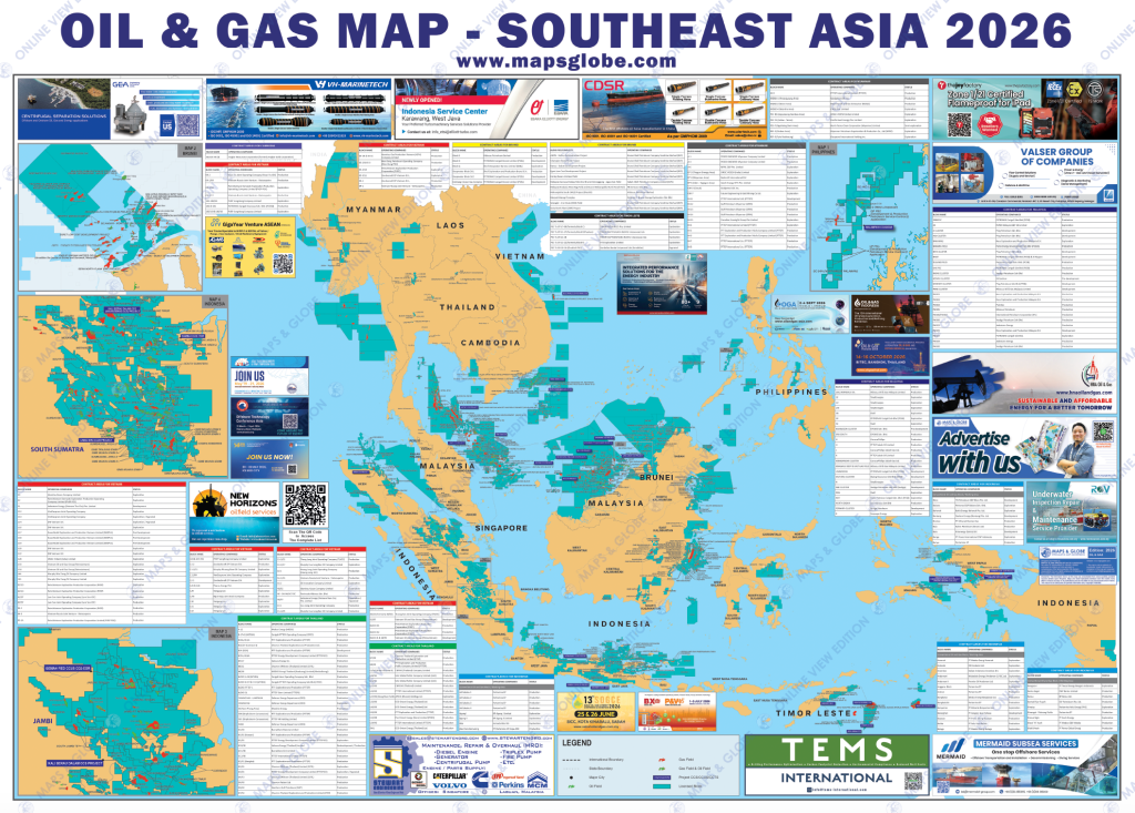 Oil & Gas – Southeast Asia Map (Vendor)