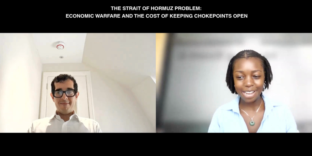 The Strait of Hormuz Problem: Economic Warfare and the Cost of Keeping Chokepoints Open