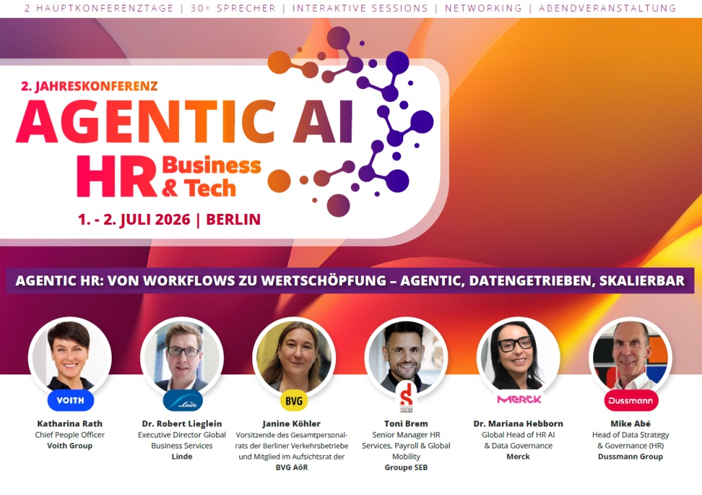 2. Jahreskonferenz Agentic AI HR 2026 | Agenda