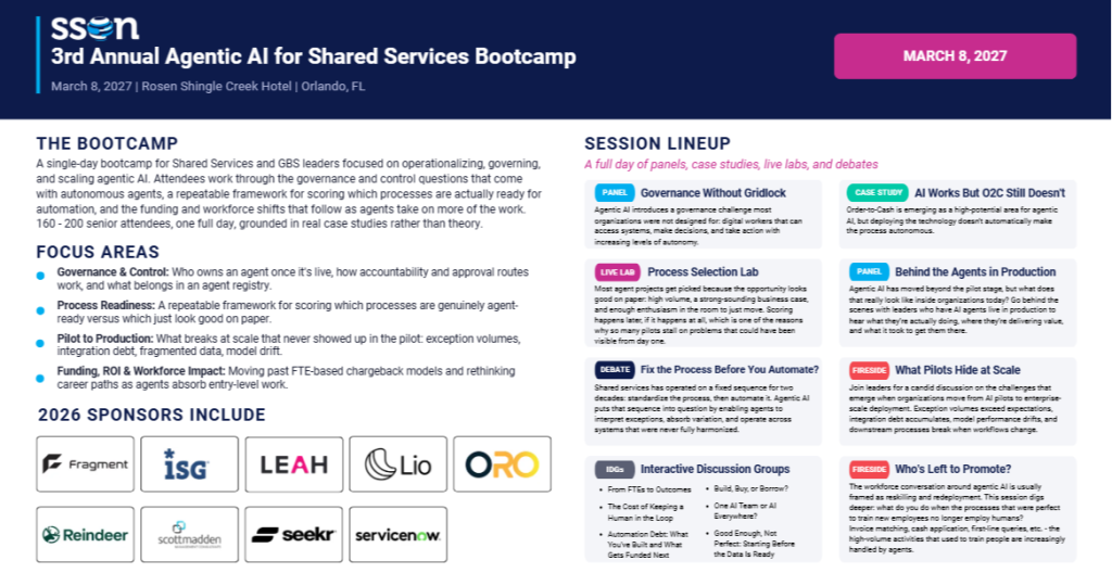 SSOW March 2027 Agentic AI Bootcamp Sponsorship One Pager