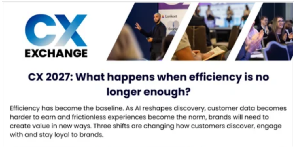 CX 2027: What Happens When Efficiency is No Longer Enough