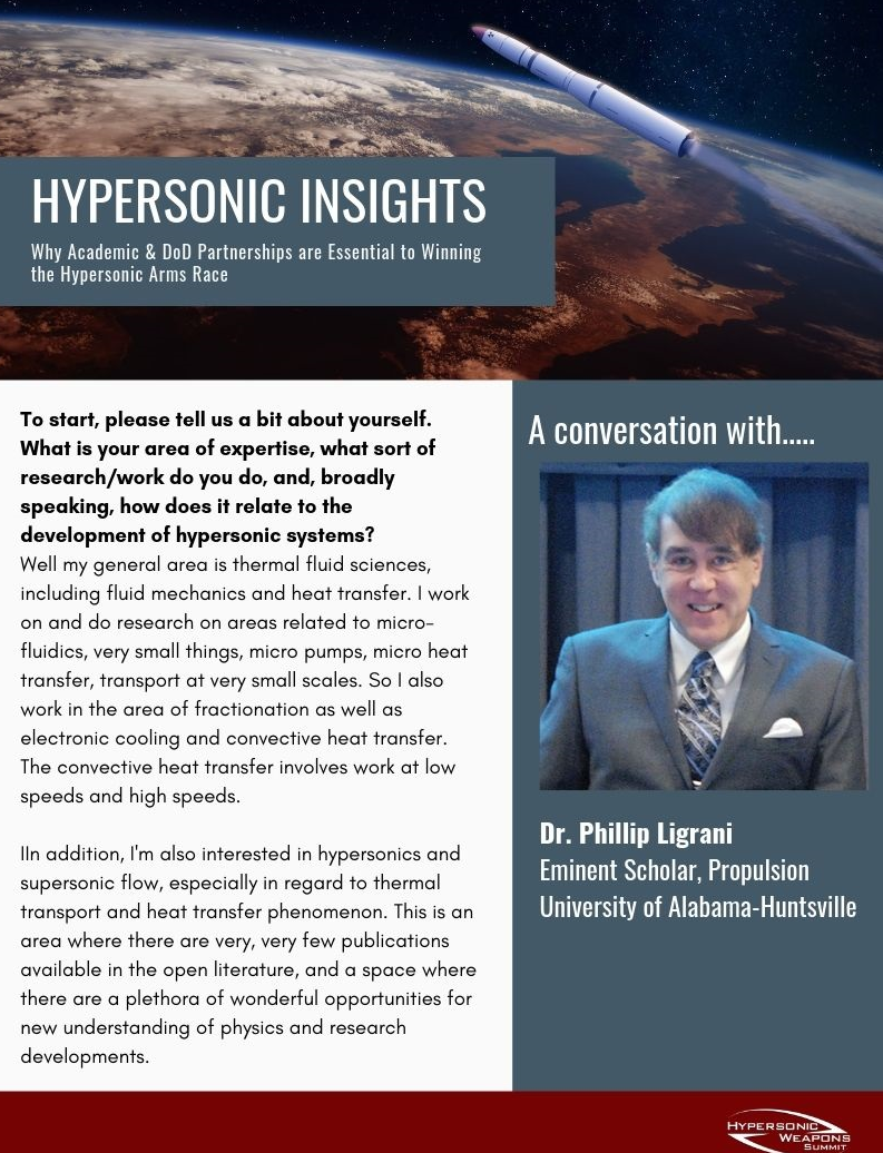 Why Academic & DoD Partnerships are Essential to Winning the Hypersonic Arms Race