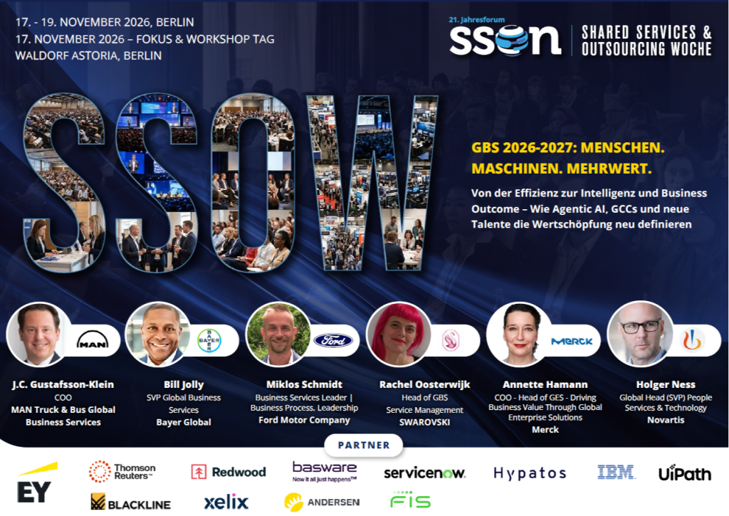 Konferenzagenda 21. Jahresforum Shared Services & Outsourcing 2026