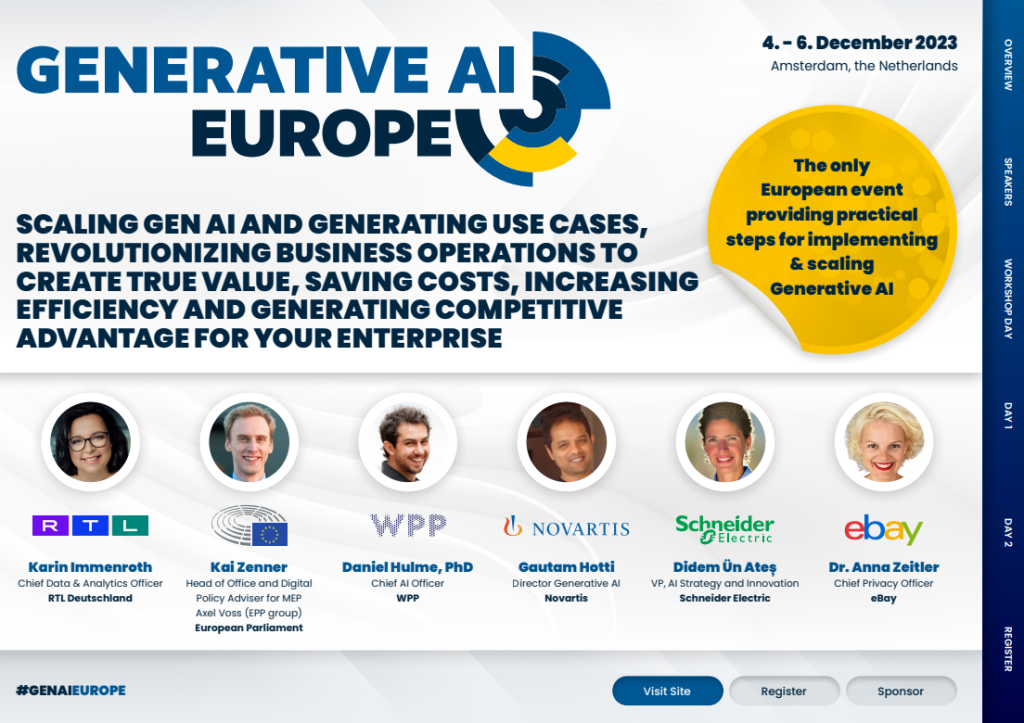 Generative AI EUROPE | 2024 Agenda | Generative AI