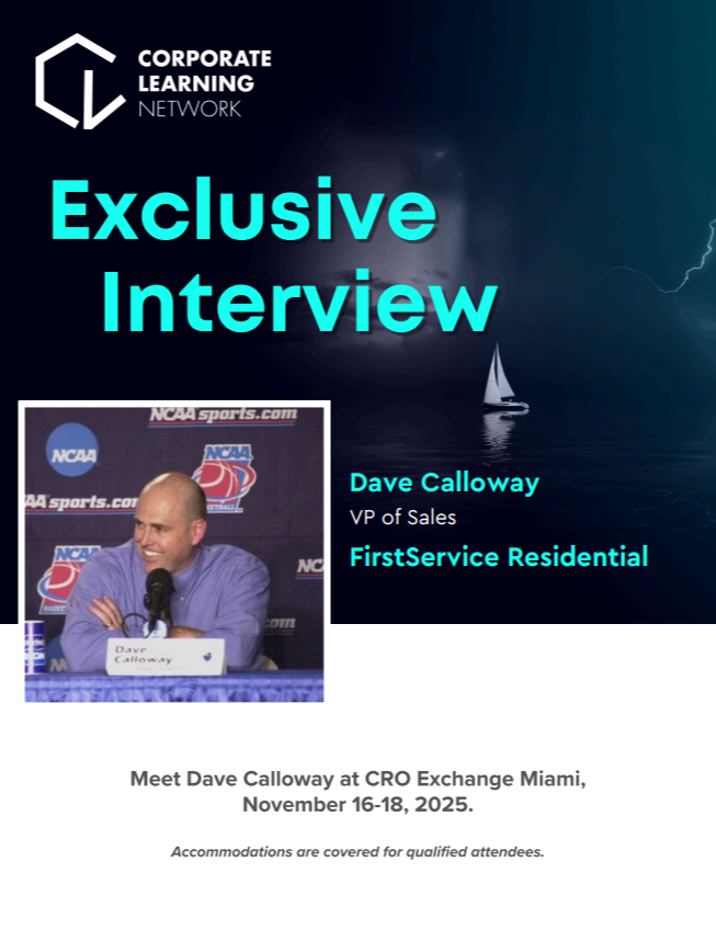 Exclusive Speaker Interview: Dave Calloway, VP of Sales at FirstService Residential