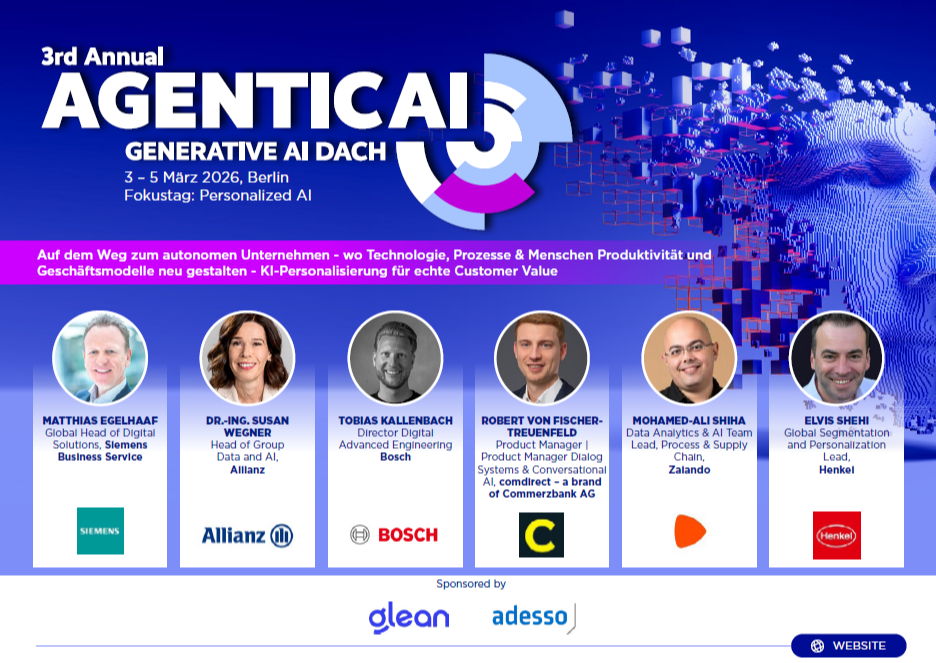 3. Jahreskonferenz Agentic AI | Generative AI DACH 2026 Agenda