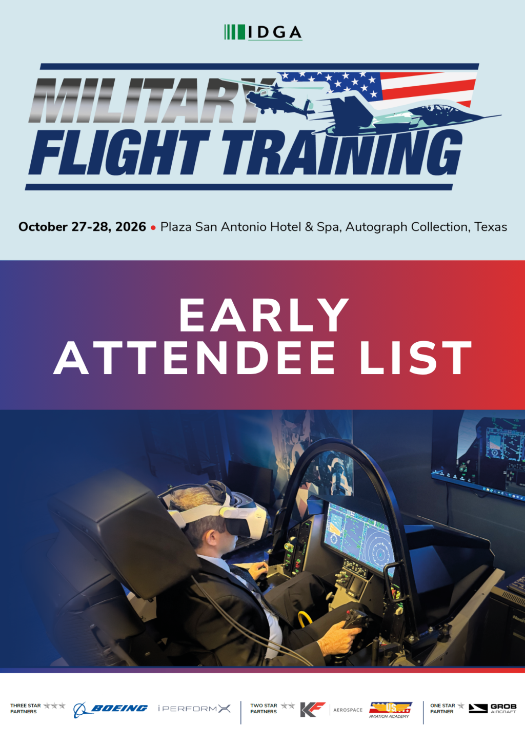 Early Attendee List | Military Flight Training USA