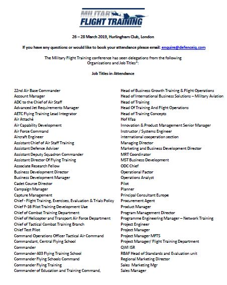 Attendee List