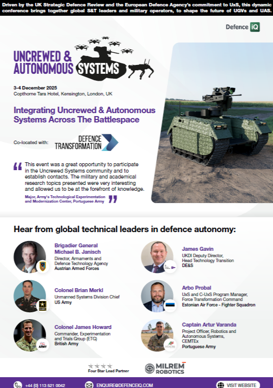 Uncrewed & Autonomous Systems: 2025 Agenda