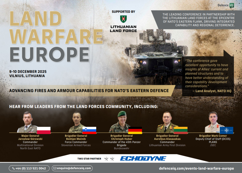 Land Warfare Europe 2025 Agenda