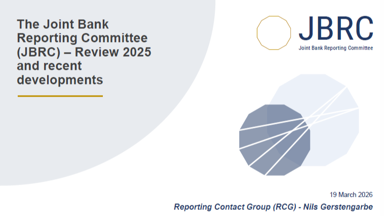 Präsentation: European Integrated Reporting: Fortschritte und Ausblick des JBRC