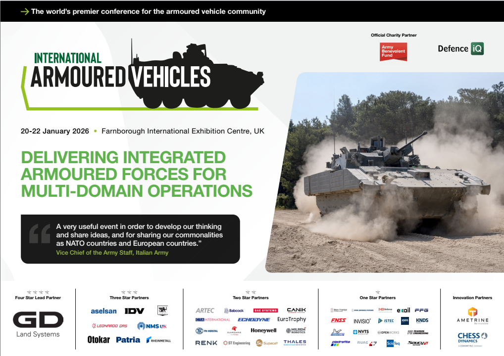 International Armoured Vehicles 2026 Agenda