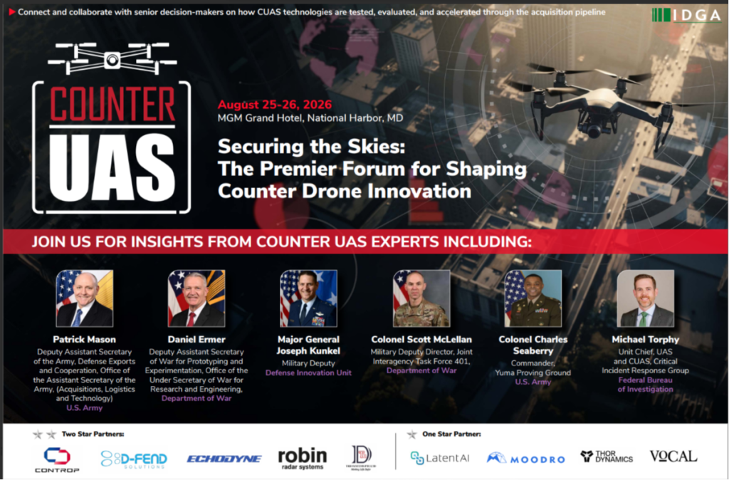 IDGA's Counter-UAS Summit | 2026 Official Agenda