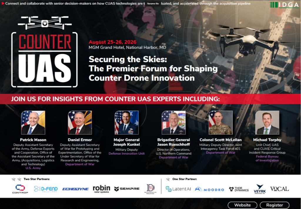 [Sponsorship] Counter UAS Summit | Official 2026 Agenda