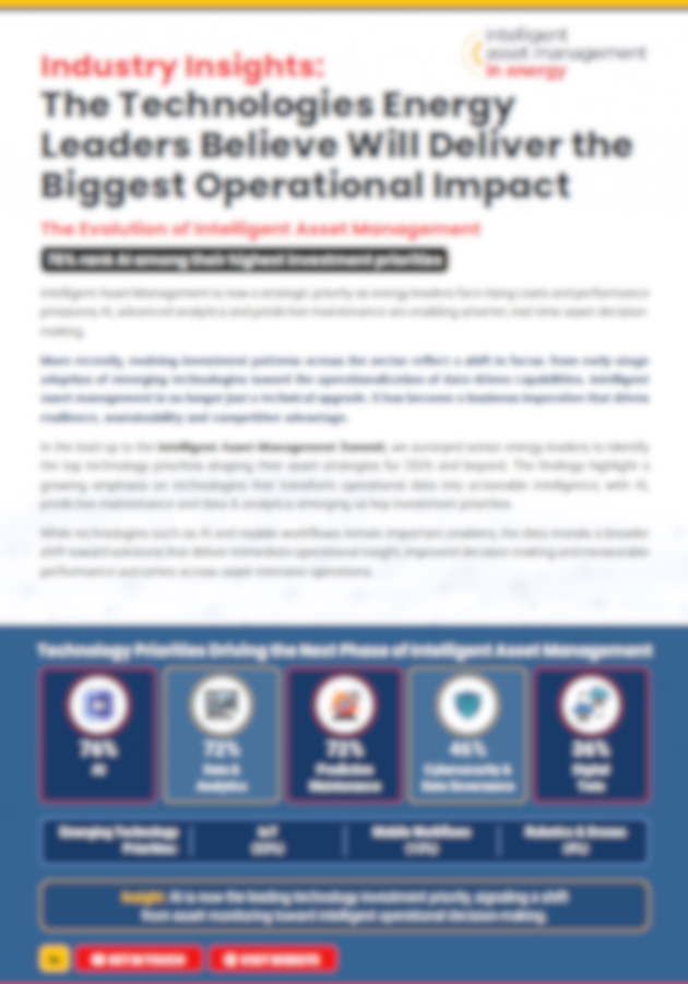 The Technologies Energy Leaders Are Prioritizing in 2026-2027
