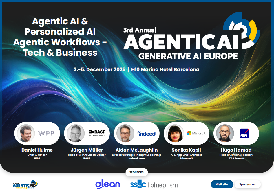3rd Annual Agentic AI Europe 2025 (Generative AI Europe 2025) | Agenda