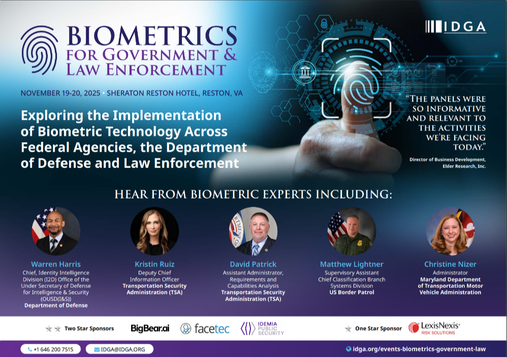 Biometrics for Government & Law Enforcement | 2025 Agenda