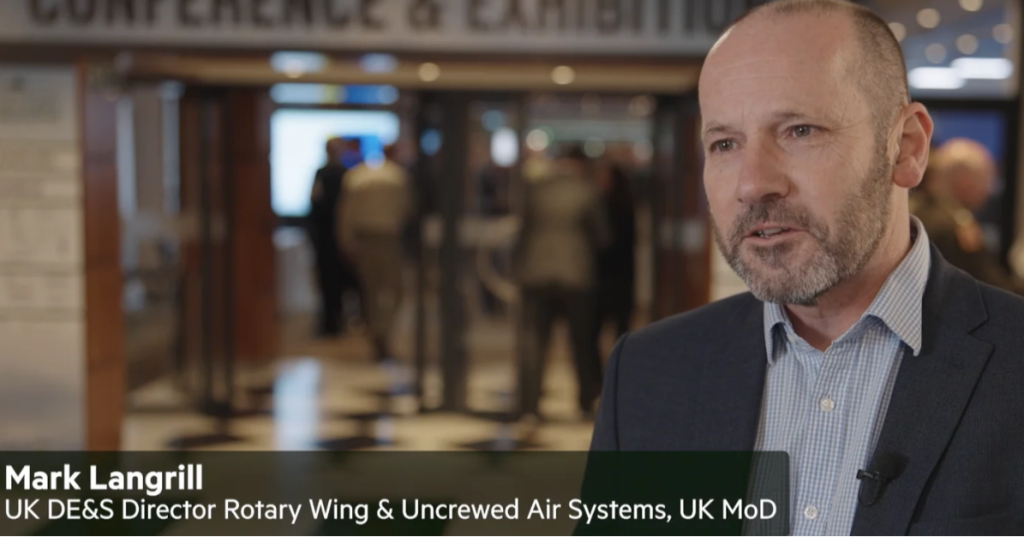 Interview with Mark Langrill, UK MoD at International Military Helicopter