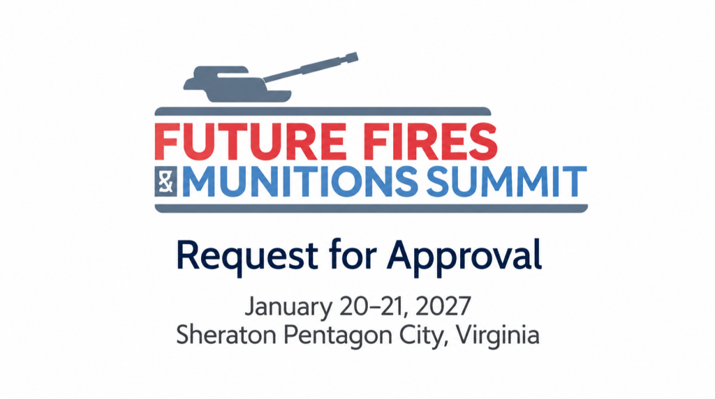 Request for Approval Letter | Future Fires & Munitions Summit