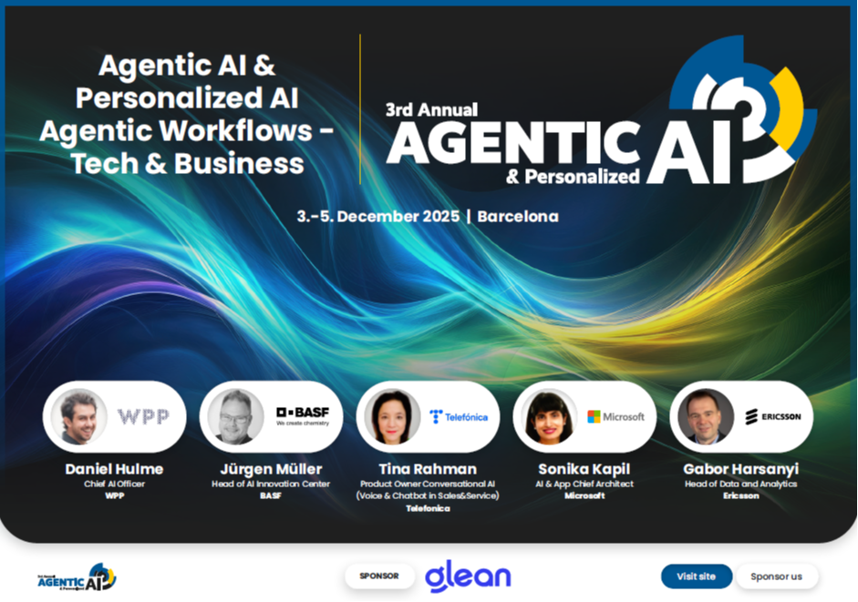 3rd Annual Agentic AI & Personalized AI (Generative AI Europe 2025) | Preliminary Agenda