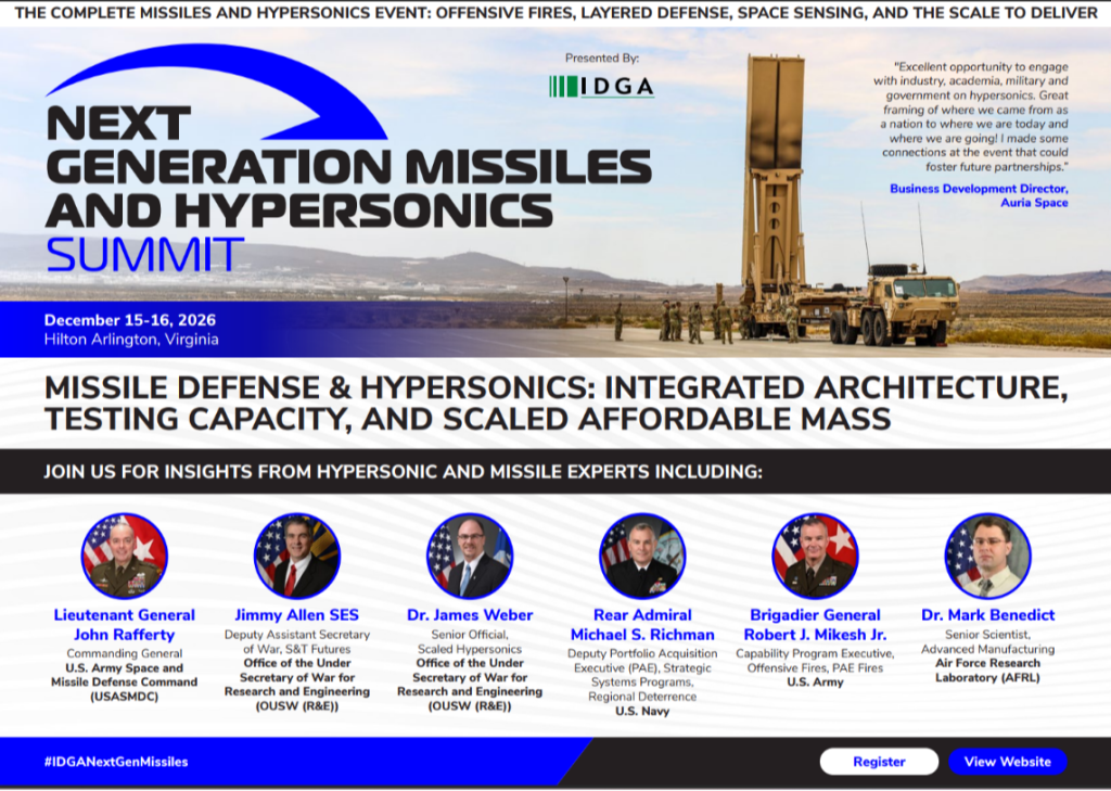 Next Generation Missiles and Hypersonics Summit | Official 2026 Agenda