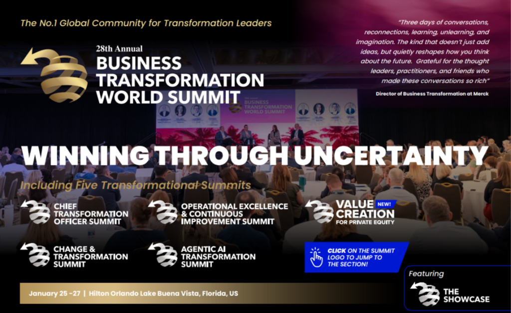 The 28th Business Transformation World Summit | 2027 Event Guide