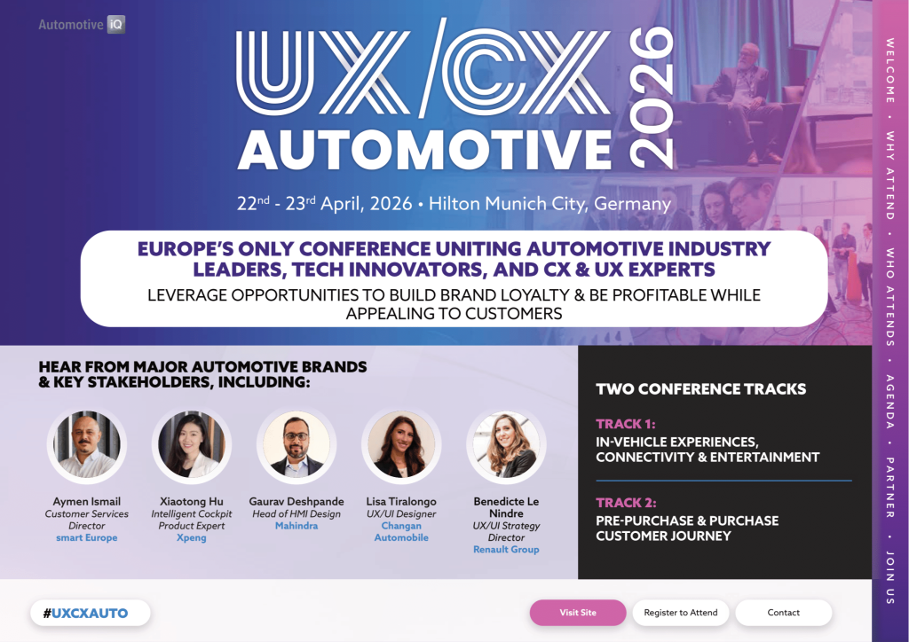 UX/CX in Automotive 2026 Agenda