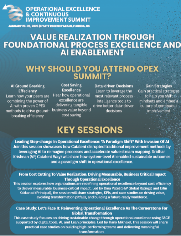 Infographic | Value Realization through Foundational Process Excellence and AI Enablement