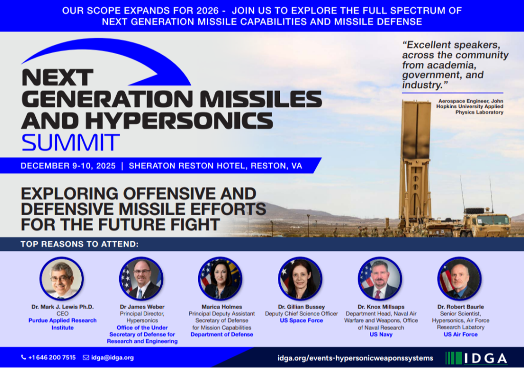 Next Generation Missiles and Hypersonics Summit | View the Previous Agenda