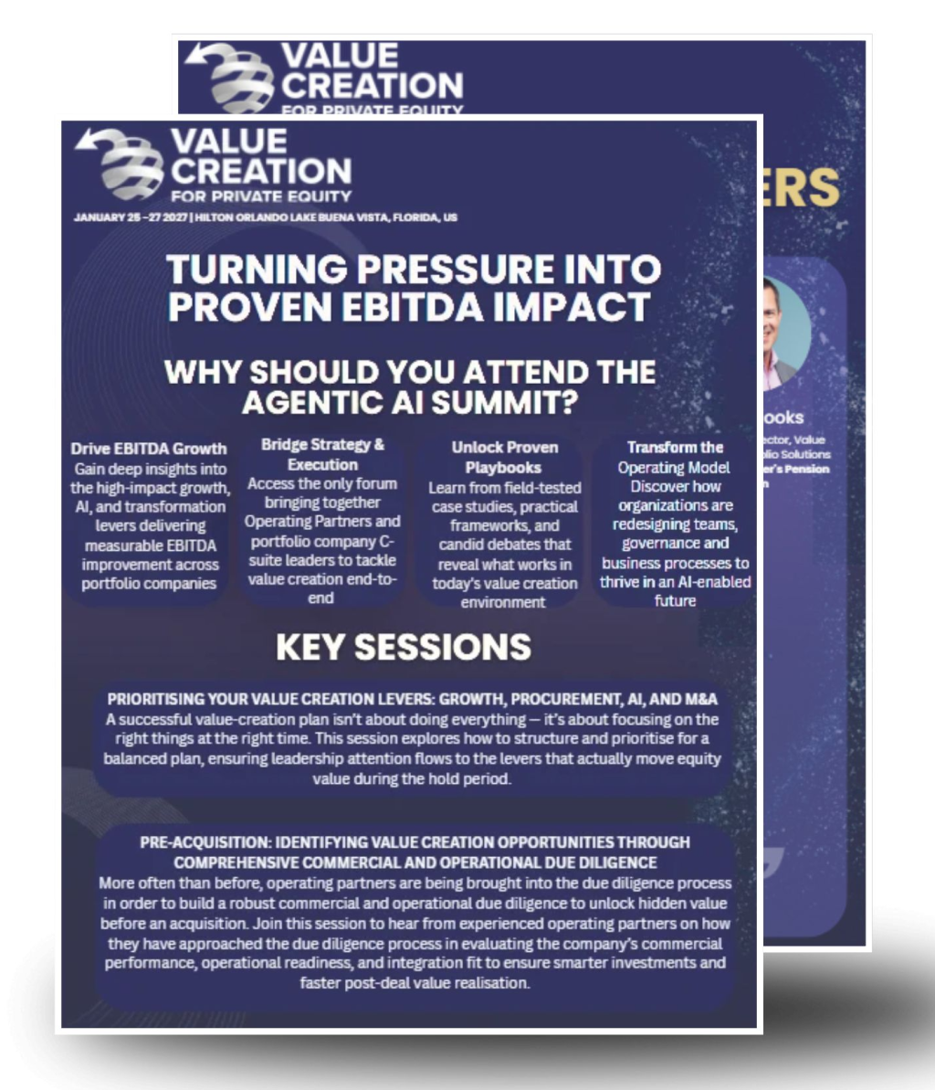 Infographic | Value Creation for Private Equity - Driving measurable EBITDA impact