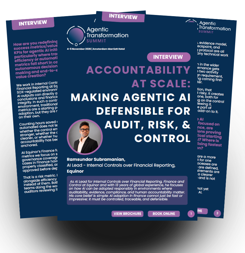 Interview | Accountability at Scale: Making Agentic AI Defensible for Audit, Risk, & Control | Insights from Ramsundar Subramanian