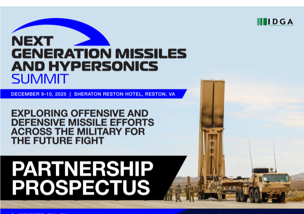 Next Generation Missiles and Hypersonics Summit - Sponsorship Prospectus