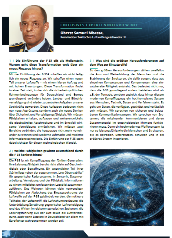 Exklusives Interview: Die F-35 und die Zukunft der Luftverteidigung
