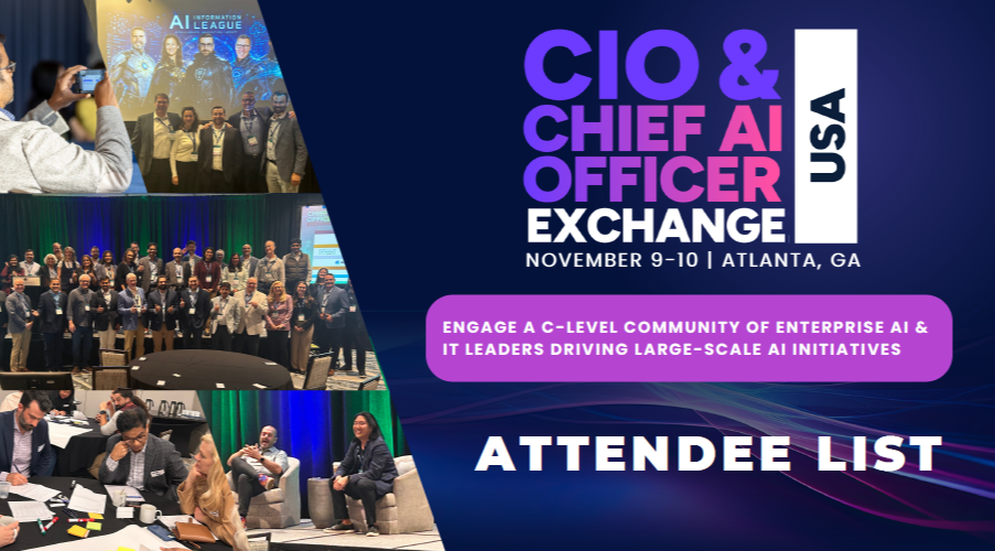 CIO & Chief AI Officer Exchange: Sponsorship Attendee List & Audience Buying Intentions