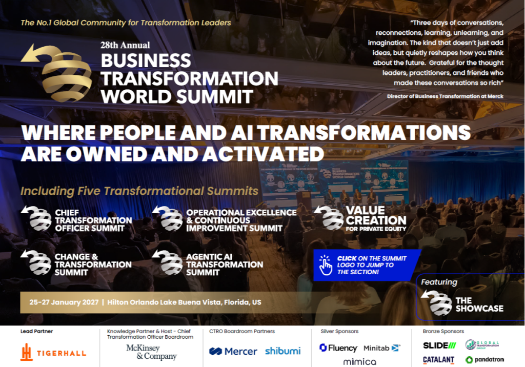 Business Transformation World Summit - Event Agenda