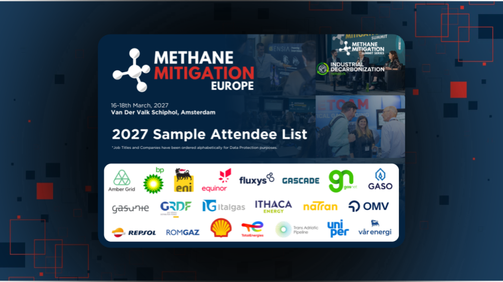 Sample Attendee List - Methane Mitigation Europe
