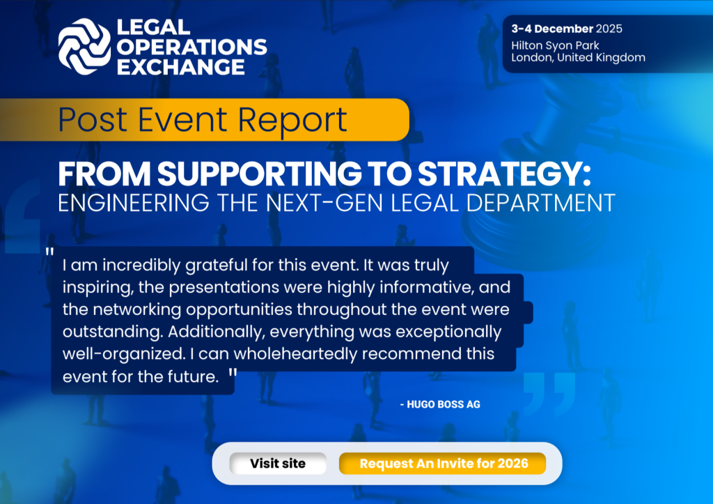 Legal Operations Exchange 2025 Post Event Report