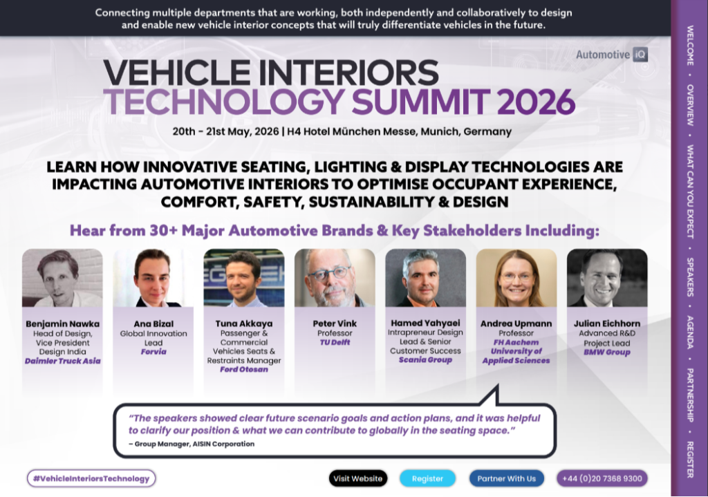 Vehicle Interiors Technology | Partnership Opportunities - Agenda