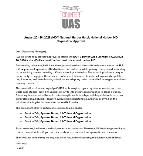 Request for Approval Letter