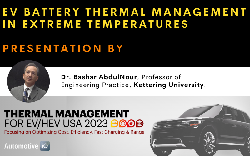EV Battery Thermal Management in Extreme Temperatures