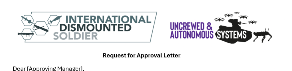 Uncrewed & Autonomous Systems Request for Approval Letter