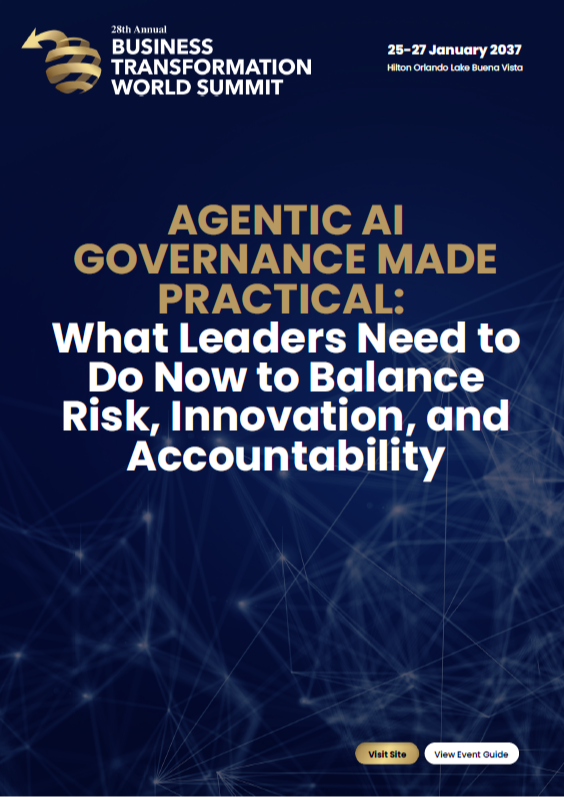 Report | Agentic AI Governance Made Practical: What Leaders Need to Do Now to Balance Risk, Innovation, and Accountability