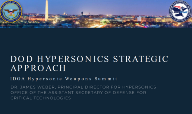 Presentation: Department of Defense’s Hypersonic Strategic Approach