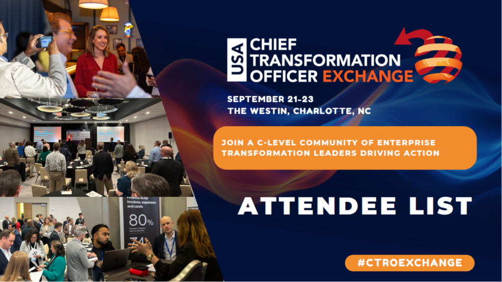 2026 Attendee List & Buying Intentions | Chief Transformation Officer Exchange Fall