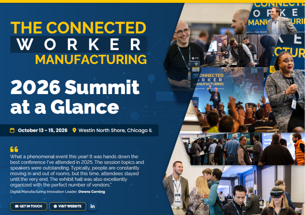 2026 Advanced Preview - The Connected Worker: Manufacturing Summit