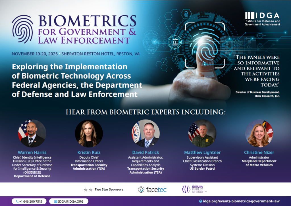 2025 Biometrics for Government & Law Enforcement - Agenda