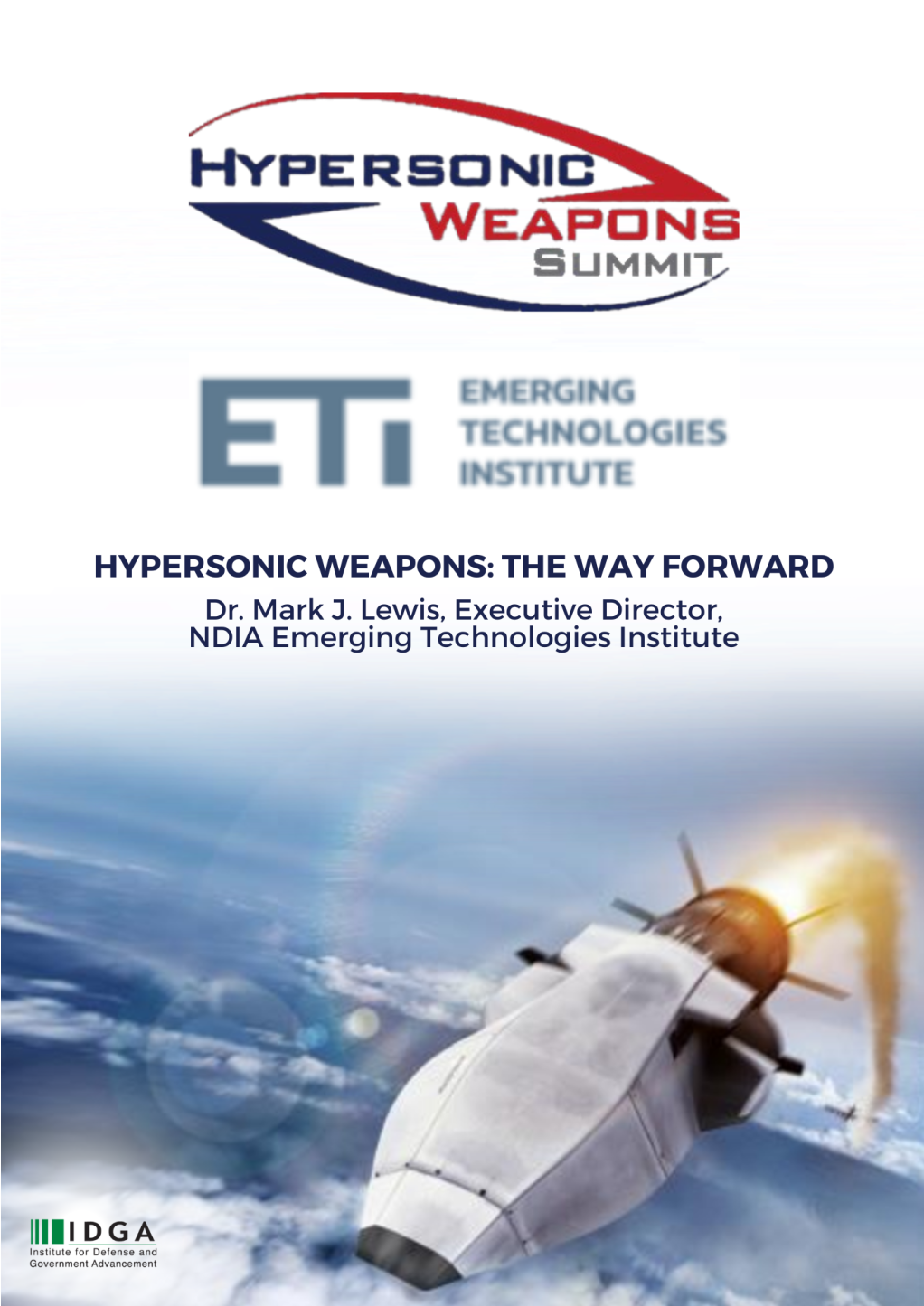 Past Presentation - Hypersonic Weapons: The Way Forward