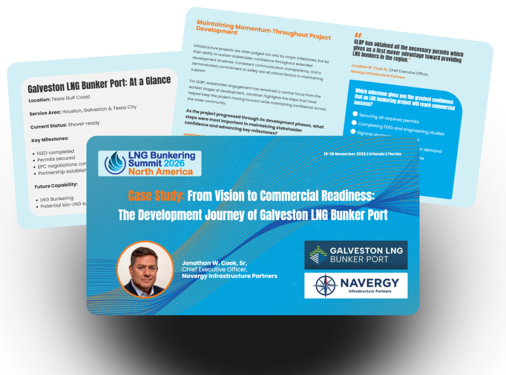 Case Study | From Vision to Commercial Readiness: The Development Journey of Galveston LNG Bunker Port | Featuring Insights from Jonathan Cook