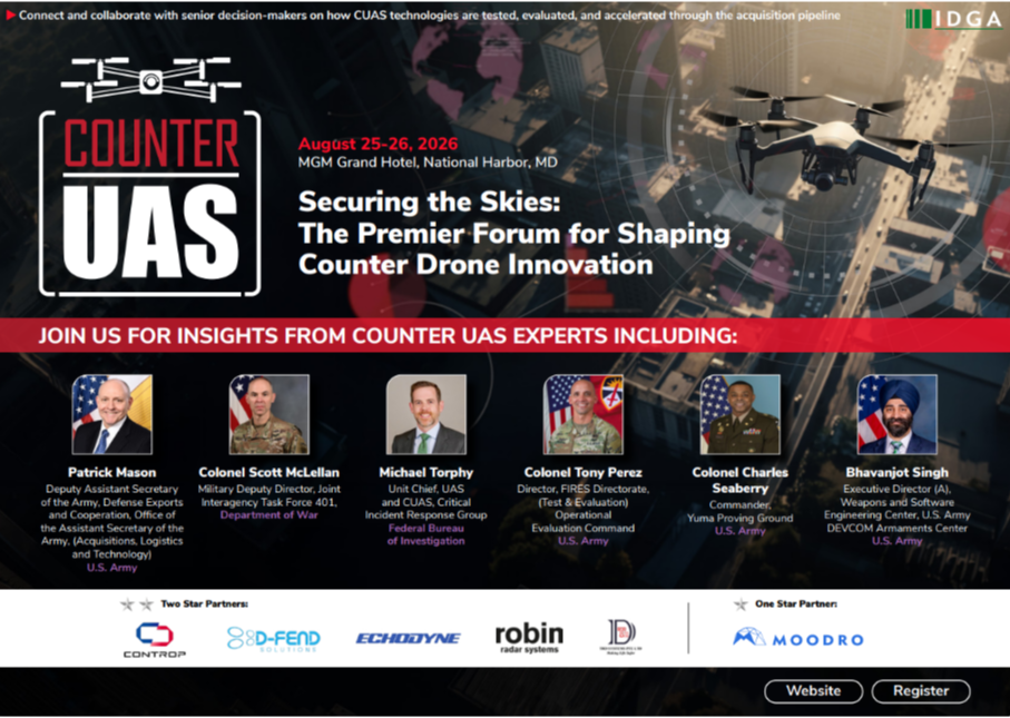 IDGA's Counter-UAS Summit | 2026 Official Agenda